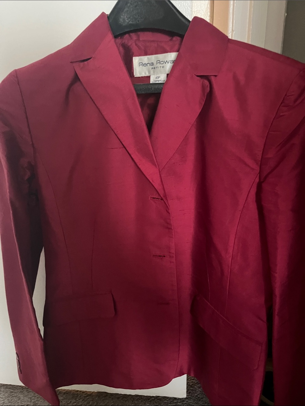 Rena Rowan Women's Deep Burgundy Tailored Blazer